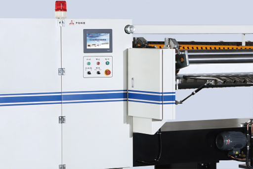 NC cutoff machine for corrugated line